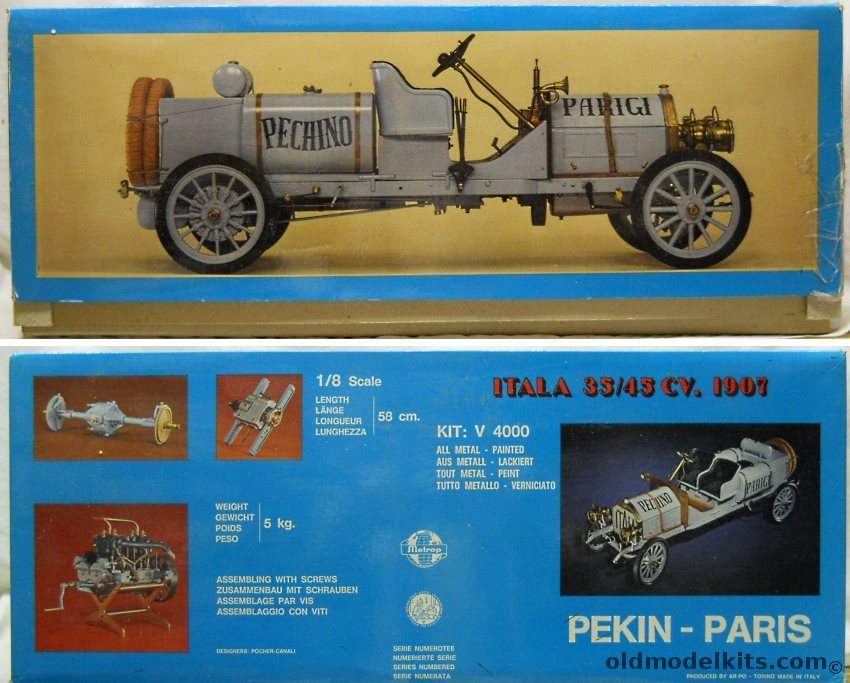 Pocher 1/8 Itala 35/45 CV. 1907 Peking to Paris Race Winner plastic model kit